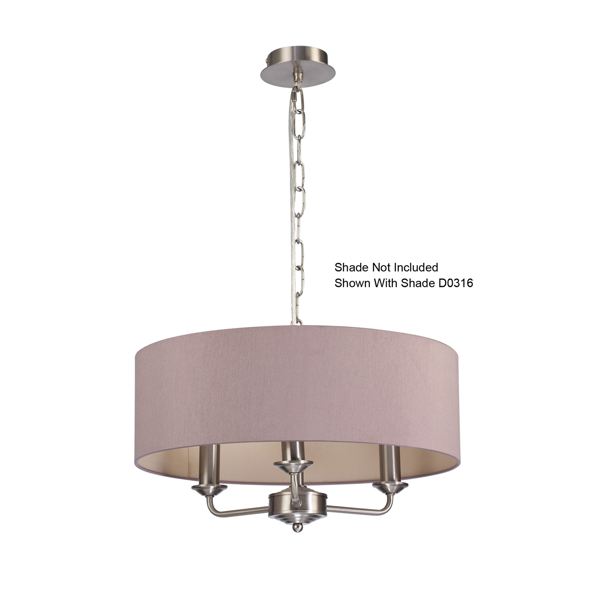 Banyan Pendant 3 Light Satin Nickel D0356  Deco Banyan